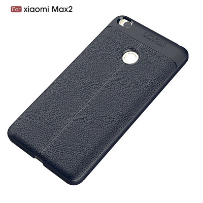

Fivice Xiaomi Mi Max 2 case Luxury leather TPU silicone anti-fall soft shell phone case
