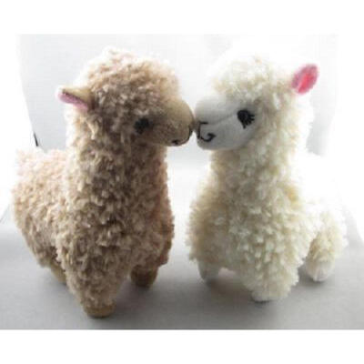 

2X Cute Alpaca Plush Toy 23CM Height Camel Cream Llama Stuffed Animal Kids Doll
