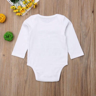 

US Stock Newborn Baby Boys Girls Letter Romper Jumpsuit Bodysuit Clothes Outfits