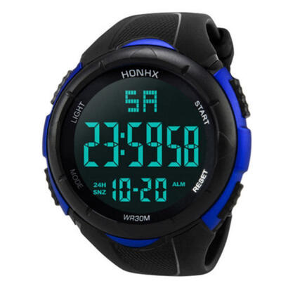 

Mens Sports Watch Waterproof Digital LED Military Electronics Casual Wristwatch