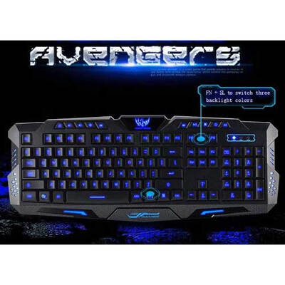 

MyMei Cool Multimedia LED Illuminated Backlight Gaming USB Wired Keyboard PC 2016