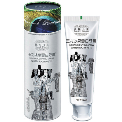 

Peacock Princess toothpaste jade dragon ice cream white 120g