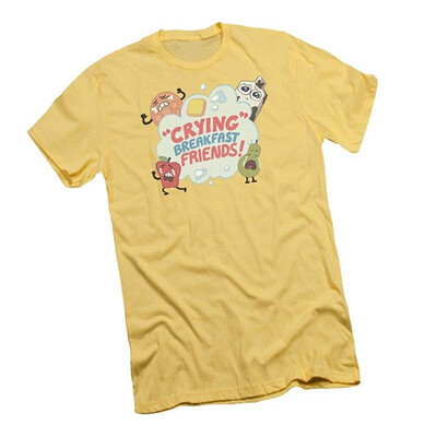 

Crying Breakfast Friends -- Steven Universe Adult Slim-Fit Premium T-Shirt