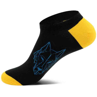 

Jingdong Supermarket] seven wolves men's socks socks male short socks summer thin section breathable sports men socks 6 pairs of boxed 91331 mixed color