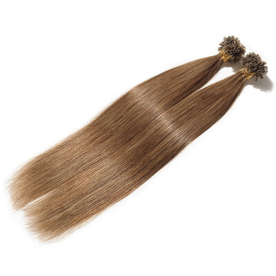 

100 Remy Hair Human Hair Extensions U Tip Nail Tip Keratin Straight Hair