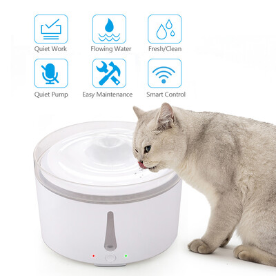 

WIFI Smart Automatic Pet Water Fountain Silent Drinking Water Dispenser Electric Feeder Bowl for Cats Dogs Multiple Pets