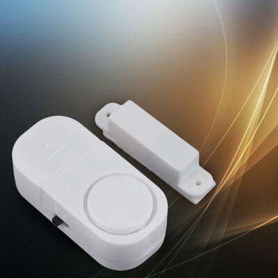 

Self-adhesive Wireless Magnetic Sensor Burglar Door Window Entry Alarm 90 dB