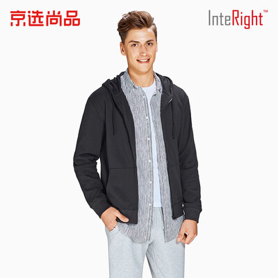 

Beijing selected products × INTERIGHT INTERIGHT sweater mens hooded cardigan terry sweater coat black M