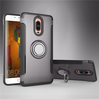 

Fivice Huawei Mate 9 pro case PC metal ring shell magnetic car bracket TPU phone case