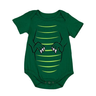 

Cute Newborn Infant Baby Boys Short Sleeves Romper Bodysuit Cotton Clothes 0-24M