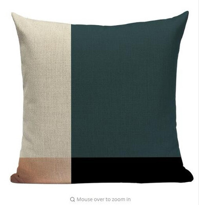 

Geometric Black Blue Cushion Cove Textile Hill Gold Dero Throw Pillows Covers 45Cmx45Cm Square Sofa Bed 3D Throw Pillow Cover