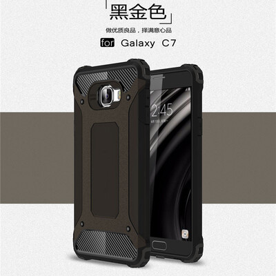 

Fivice Samsung Galaxy C7 case Luxury Silicone Diamond Armor PC Hard Shell Phone Case