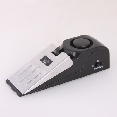

Wireless Vibration Triggered Alert Security System Door Stop Blocking Alarm