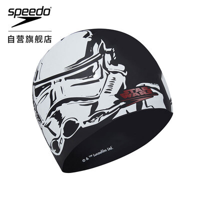 

Speed than the speedo swimming cap Star Wars series adult men&women silicone printing cartoon swimming cap white black code 808385C854