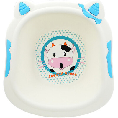 

Du Di (DuDi) cartoon milk basin baby small washbasin children wash basin wash PP basin thickening basin (pink blue)