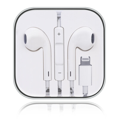 

Biaz Apple 7 Headphones Lightning Interface In-Ear Phone Headphones Wired with Microphone Call AirPods Stereo for iphoneXS maxXR78p