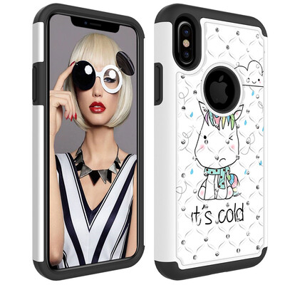 

Meezzy Cute Pattern Hard PC Cases for Iphone Xs Max Non Slip TPU Drop Protection Compatible with Iphone78XXsXRXs Max