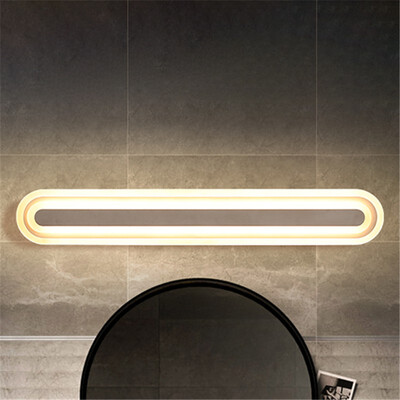 

Baycheer HL488557 60CM Warm Light Circular Acrylic Modern LED Mirror Front Wall Light