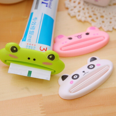 

3pcs Bathroom Home Tube Rolling Holder Squeezer Easy Cartoon Toothpaste DispenserRandom color