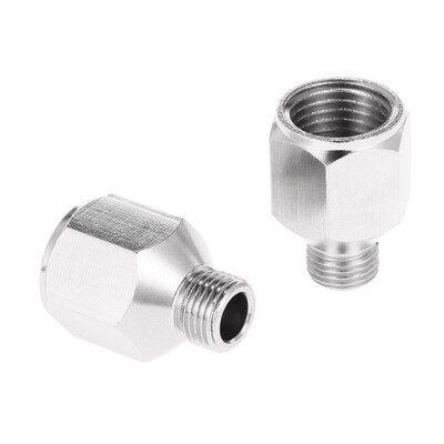 

Professional 2pcs Airbrush Air Hose Adaptor G18" BSP Male & G14" BSP Female Air Brush Connector for Air Compressor