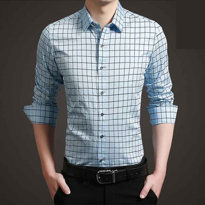 

Men Shirts Long Sleeves 2016 Spring Summer Men Fashion Shirts New Dress Shirts Casual Men Cotton Plaid 5XL Shirts Hot Sale