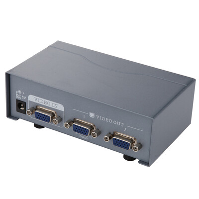 

Jinghua (JH) 3120 VGA splitter one two points 1 2 high-definition splitters 1 into a 2 out into a two VGA two drag two or two monitor video expander 600MHZ
