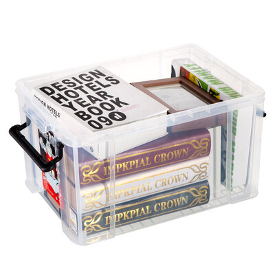 

Jingdong Supermarket] Jubilee Dragon Citylong plastic storage box finishing box medium transparent compression thickening toy storage box 31L 6070