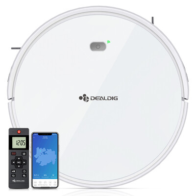 

DEALDIG Robvacuum 8 Robot Vacuum Cleaner with WiFi Connectivity Work for Alexa