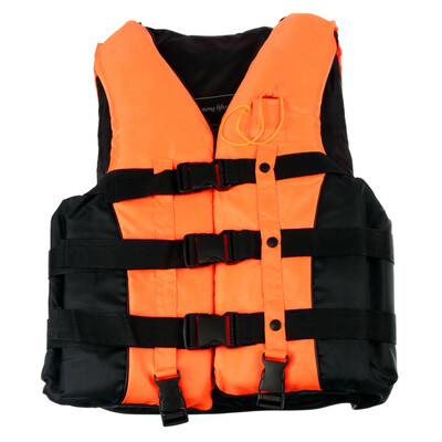 

MyMei 6 Sizes Swimmwing Boating Polyester Adult Life Jacket Foam Vest Survival Suit with Whistle for Swimming Drifting DeviceWhis