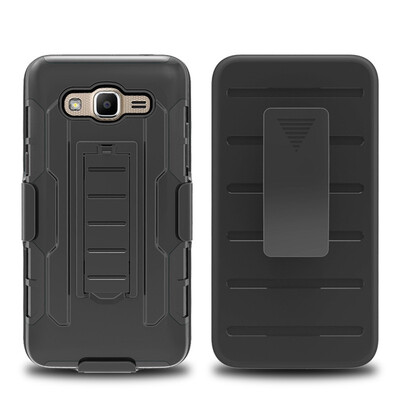 

Fivice Samsung J2 Prime Case TPU armor anti-drop mobile phone outdoor bracket back clip PC shell phone case