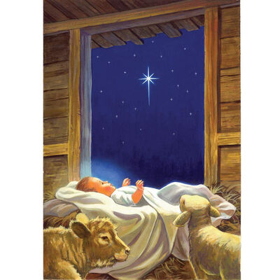 

UpperX 5D Diamond Painting Christmas Night DIY Rhinestone Pasted Painting by Number Cross Stitch Stamped Kit