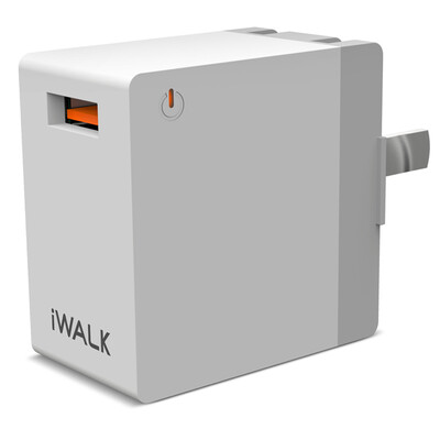

iWALK love can be ADL005 QC30 fast charge mobile phone charger plug white Apple Android flat panel 2A charging head usb power adapter smart output