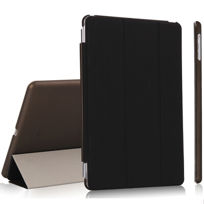 

Cool Le Feng Apple iPad AIR1 Sleeve Hibernate wake-up tri-fold leather case scoop case Scrubs shell iPad air1 Tablet Case 97 inches - black