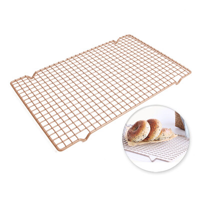 

[Jingdong Supermarket] Cooking Cook CHEF MADE Cooling Frame Cake Bread Cool Bar Baking Tools Non-stick Heavy Steel Material 41.3 * 25.7 * 1.8cm Champagne Gold WK3004