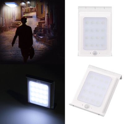 

16 LED солнечной энергии Датчик движения Безопасность Открытый свет без микро-света