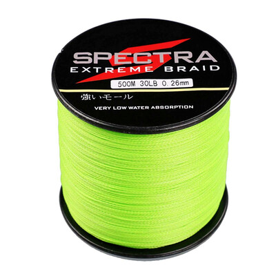 

100M-2000M 6LB-300LB Test Fluorescent Green 100%PE Dyneema Braided Fishing Line