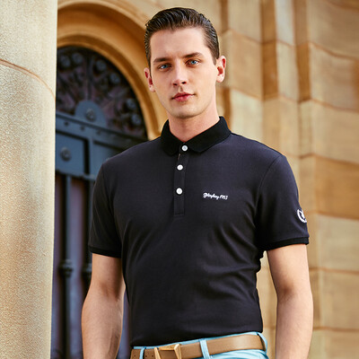 

[Jingdong self] Playboy PLAYBOY с коротким рукавом футболка мужской DH01166002 черный 180 / XL / 52