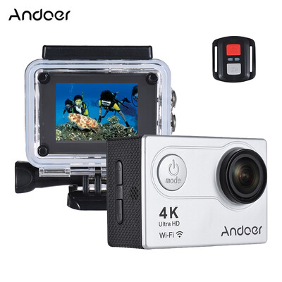 

Andoer AN6000 4K 16MP WiFi Action Sports Camera 1080P Ultra HD with Remote Control 2" LCD 170° Wide Angle Lens Support 4X Zoom Di