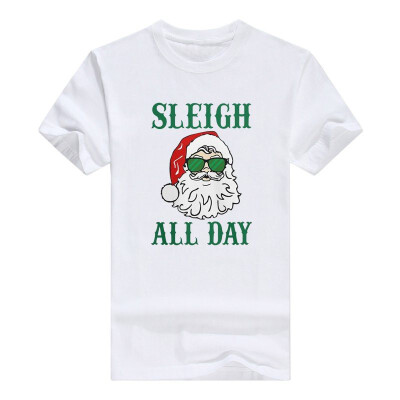 

Christmas Raglan Sleigh All Day Holiday Sleeve Mens T-Shirt