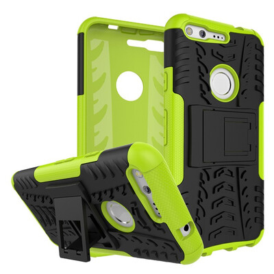 

Fivice Google Pixel Case TPU anti-fall tire pattern back clip bracket phone case