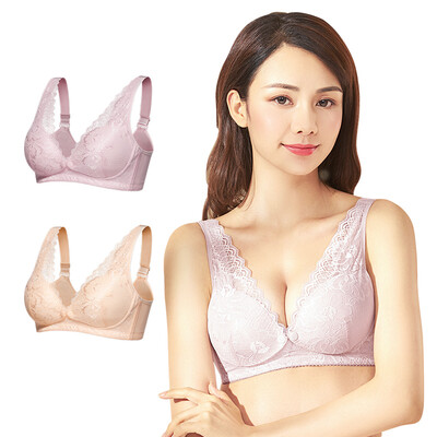 

Child first breastfeeding bra gathered without rims anti-sagging pregnant women pregnant bra breastfeeding lace rejuvenation B80
