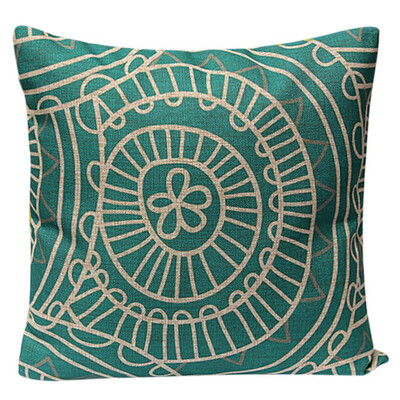 

UpperX flax Square Decorative Throw Pillow Case Cushion Cover 17 inch X 17 inchGeometric mesh
