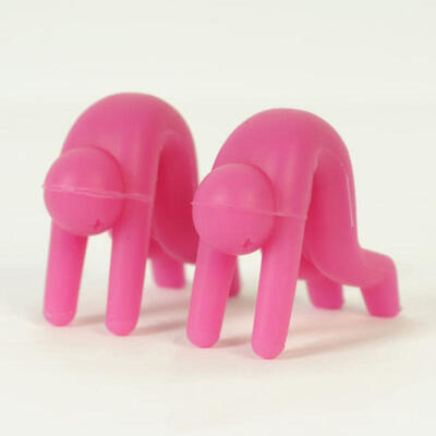 

2X Little Men Shaped Silicone Spoon Rest Pot Clip Anti-overflow Gadget Tool HOT