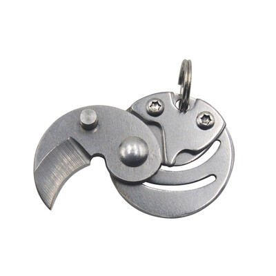 

Outdoor Pocket Tool Mini Foldable Keyring EDC Survival Gadget Small Useful&Handy Stainless Steel Accessory