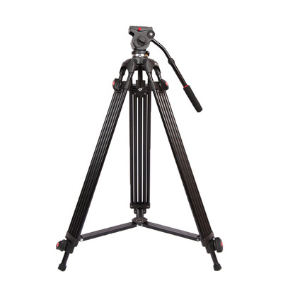 

JY0508B 18m Foldable Telescoping Aluminum Alloy DSLR Camera Camcorder Video Tripod with Fluid Drag Head Padded Bag