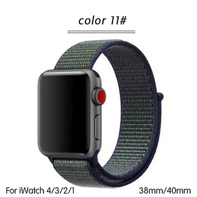 

Kebbit Nylon Sport Band for Apple Watch Series 4 3 2 1 38MM 42mm 40MM 44mm Soft Breathable Watch Strap Colorful iWatch Bands