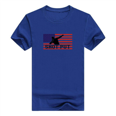 

American Pride Shot Put Thrower Mens T-Shirt