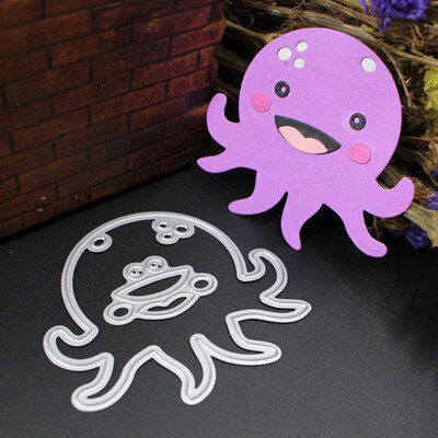 

UpperX Metal Cutting Dies Stencils Embossing Scrapbooking DIY Photo Album Paper Card octopus
