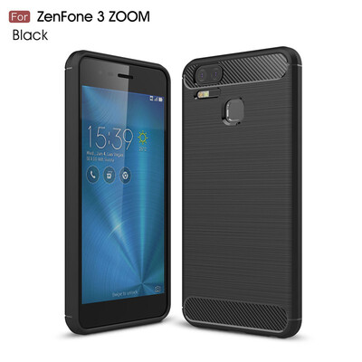 

Fivice Asus Zenfone 3 Zoom S ZE553KL case Luxury brushed carbon fiber TPU soft shell
