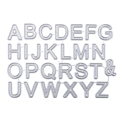 

UpperX 26pcs Letters Cutting Dies Stencil Scrapbooking Embossing Album Card Craft